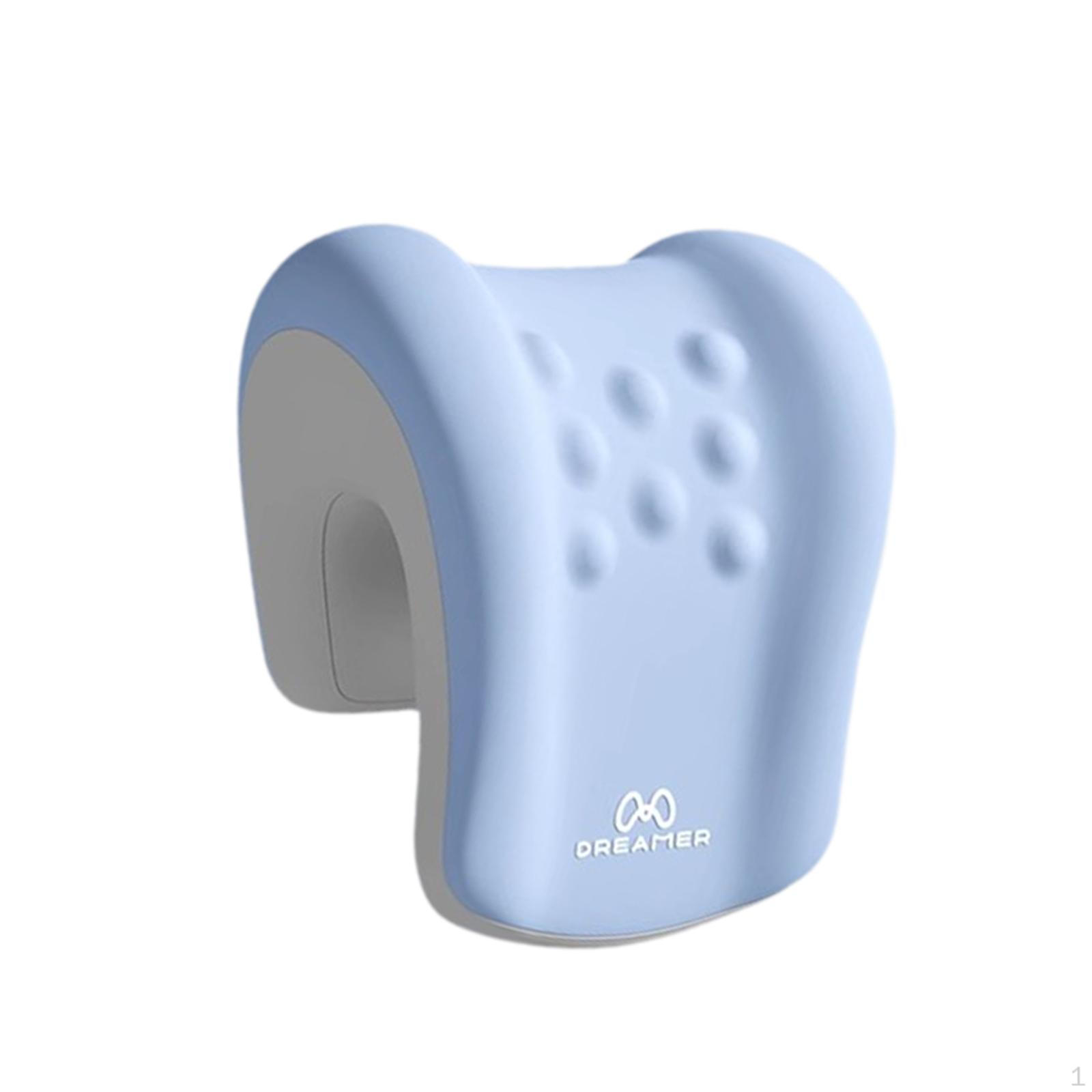 Ergonomic Headrest for Office Chair Memory Foam Neck Pillow Airplane Use Blue Gray 2398₽