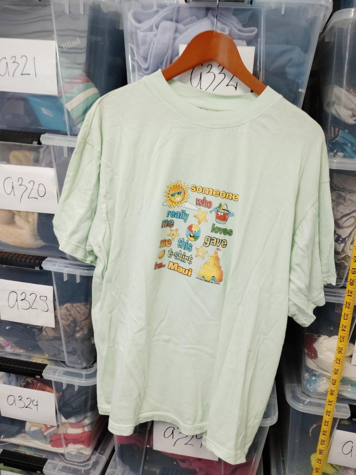 Vtg Someone Who Loves Me Gave Me This  Teal Size XL Beach Maui A298 Unisex T-Shirt XXL