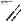Impact Batches Magnetic Screwdriver Bits Set Anti-slip Tip 1/4 Hex Shank PH2 Head Phlippes Cross High Hardness Water Proof Tool