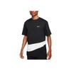Nike Energy Color Block Logo Letter Print Round Neck Short Sleeve T-Shirt Men Tops Black FB8579-010