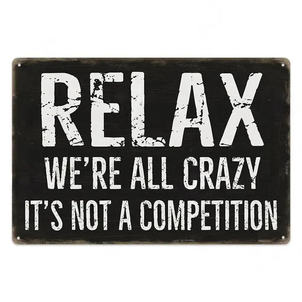 Sentence Vintage Plaque Metal Tin Signs Posters Decor Retro Wall Art Room Decoration for Home Family Bar Club