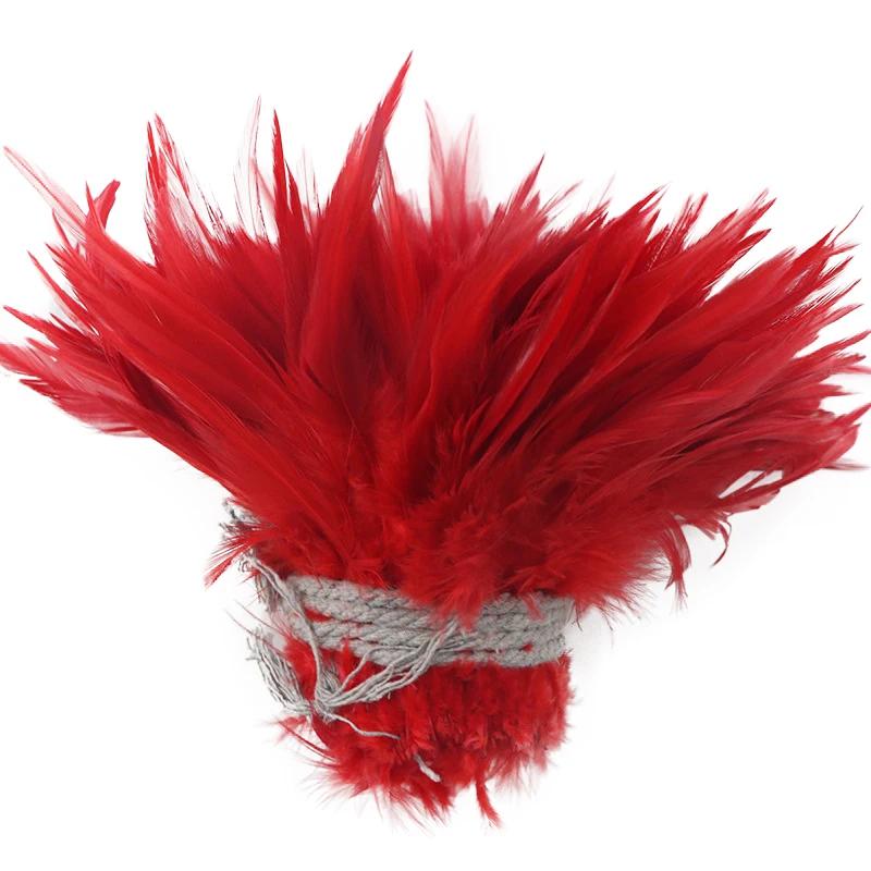 1 Roll Natural Pheasant Feathers for Crafts Jewelry Needlework Decoration Fly Tying Materials Chicken DIY Handicraft Accessories