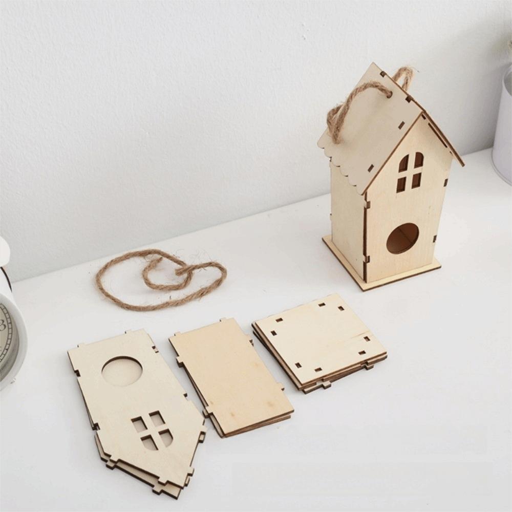 DIY Hanging Birdhouse for Painting Bird Nest House New Wooden Bird House  Pet Supplies