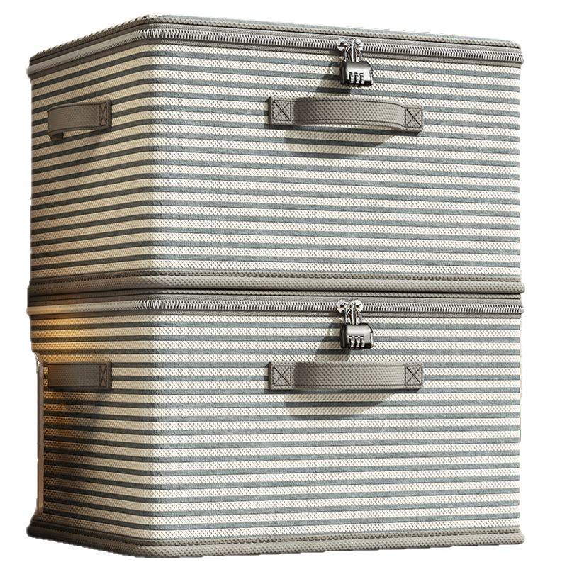Large Foldable Zippered Storage Box for Clothes