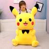 Creative New Large Bow Tie Pikachu Doll Plush Toy Sleeping Pillow Pokemon Girl Doll