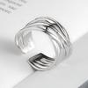 Ventfille   Copper Geometric Multilayer Round Bead Ring Female Fashion Punk Temperament Prevent Allergy Charm Jewelry