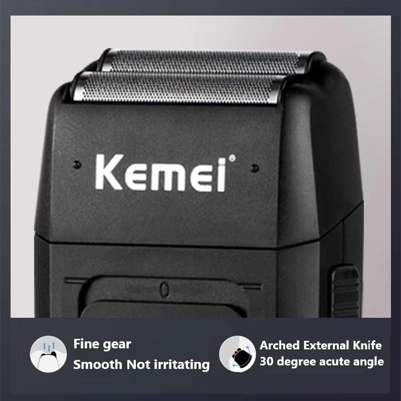 Kemei 1Set Clipper Blade For Km-1102 Clipper Electric Shaver Parts Net Sharp Shaving Replacable Knife Heads Knife Head Covers