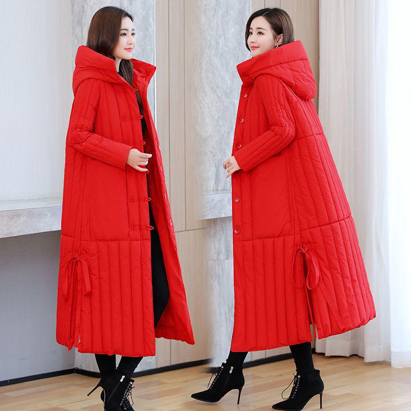 Women`s Mid-Length Winter Down Cotton Coat