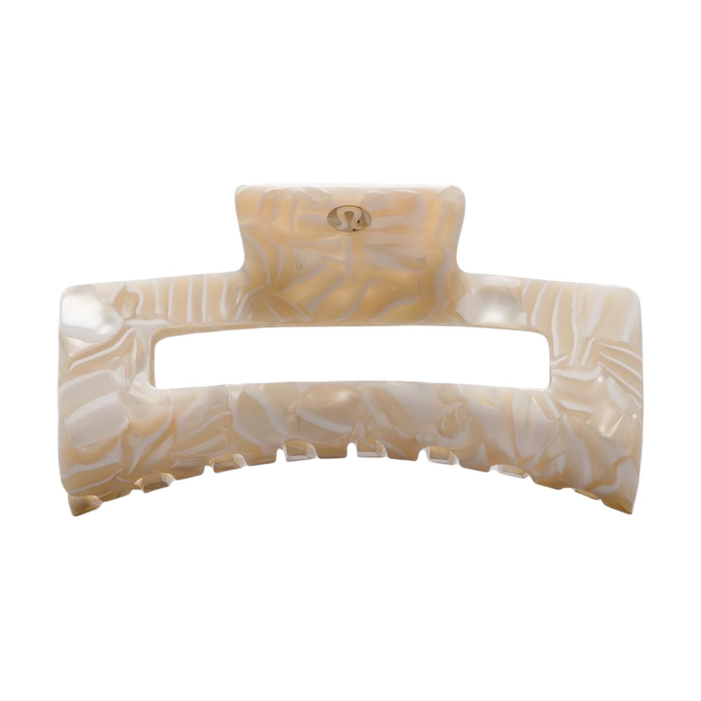 Lululemon Logo Design Hair Clip Women Hair Accessories Light-Ivory White LW9FHHS O/S,Light Ivory/White