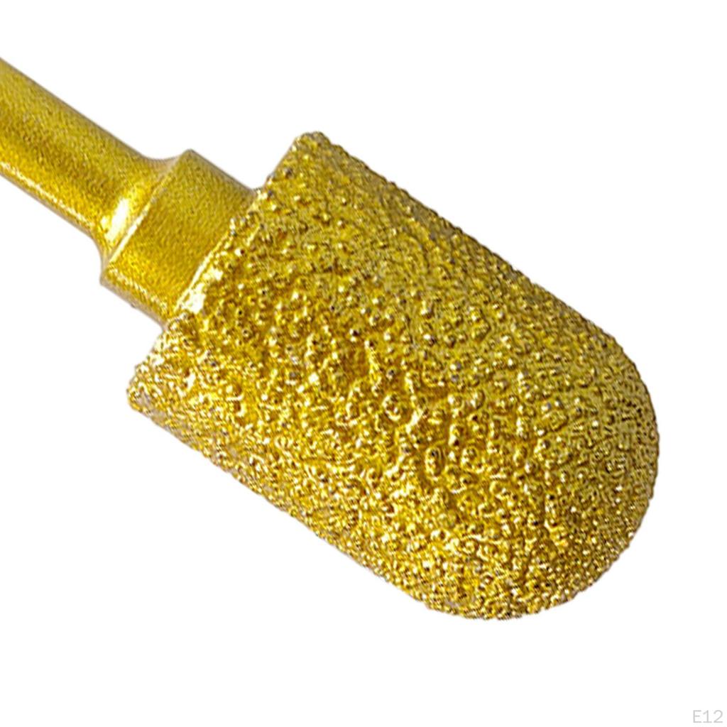 Diamond Bur Drill Bit, Grinding Head, Mounted Tip, Bit for Stone Carving