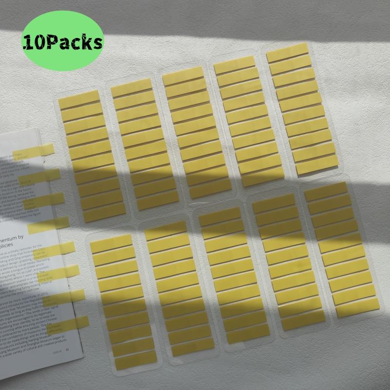 KindFuny 2000Pc Self Adhesive Page Markers Transparent Waterproof Sticky Notes Classify Files Flags Planner Stickers