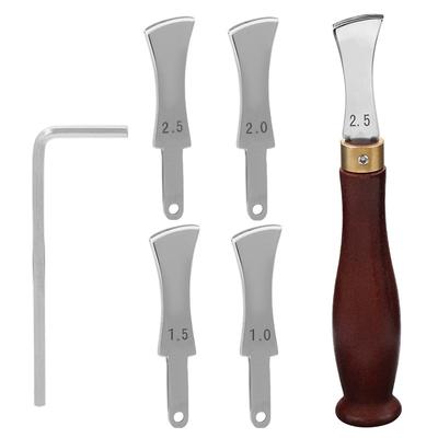 Leather Edge Creaser Tools, Shallow Slot Edge Lineer Stainless Steel For Leathercraft Crimping Working Arch Groove  Pressure