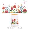 And Flower Flower Pattern Water Cup Transfer Sticker For Home Office Decor