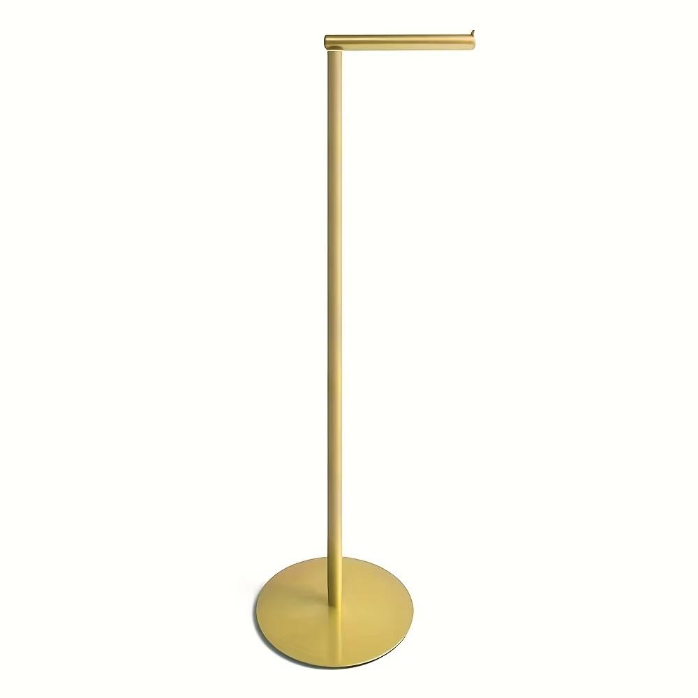 Non-slip Freestanding Toilet Paper Holder Single Pole Floor Standing Paper Dispenser  Bedroom