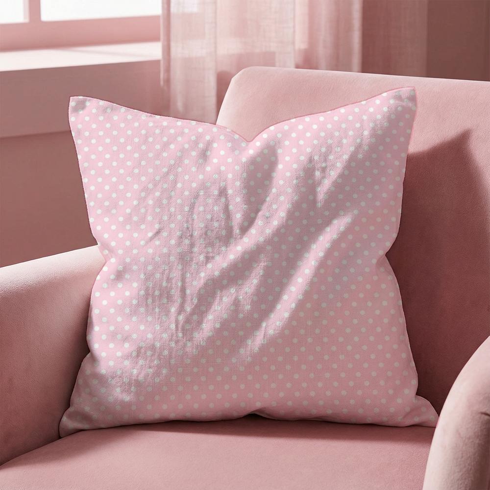 Polka Dots Cushion Cover MultiScene Pillow Cover for Home  Car  Reversible Soft  Durable for Daily Use