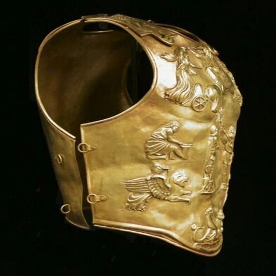 Medieval Augustus Cuirass Gladiator Breastplate , Re-enactment Cuirass 18 Gauge Pure Brass, Best Halloween Gift