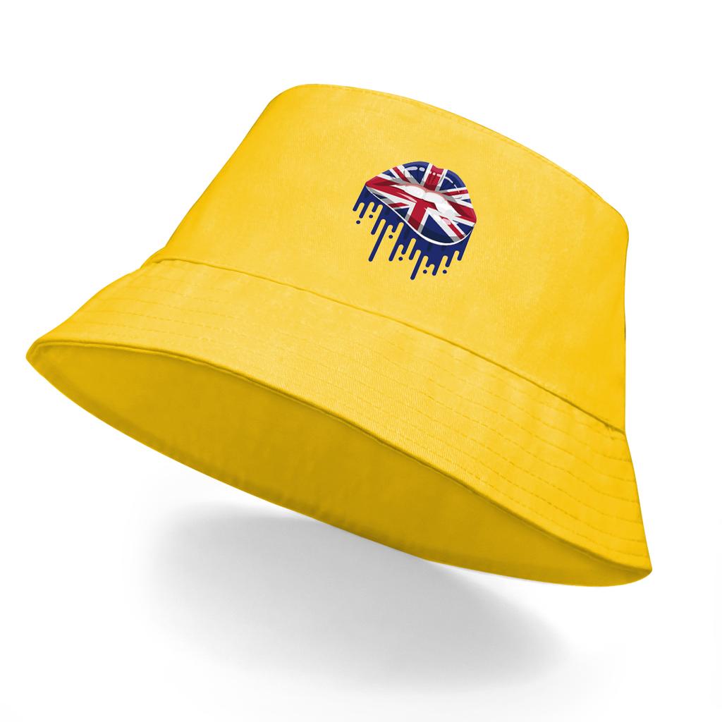 Lips Flag Of Australia Bucket Hat Hip Hop Bucket Hats UV Protection Bucket Hat Woman Fit Sun Hat Ideal Choice For Outdoor Sports