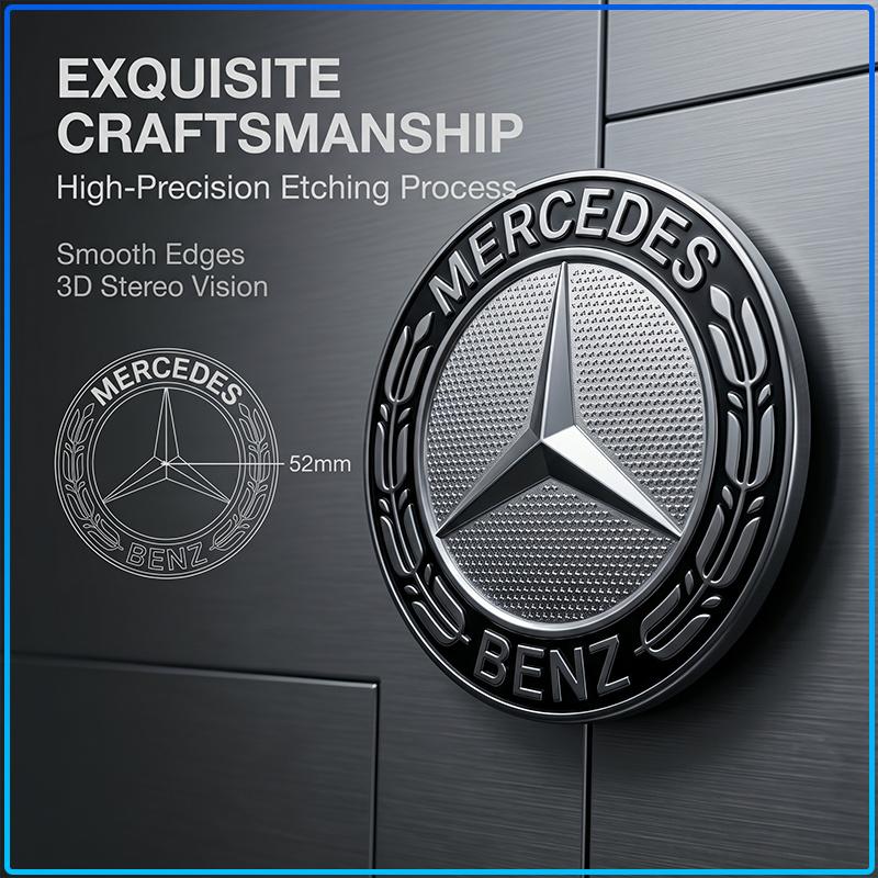 For Mercedes Benz AMG A B C E G R S CLA CLK Class GLA GLC GLE GLK C200 C200L C230 C240 Car Steering Wheel Sticker Badge Decoration Auto Accessories