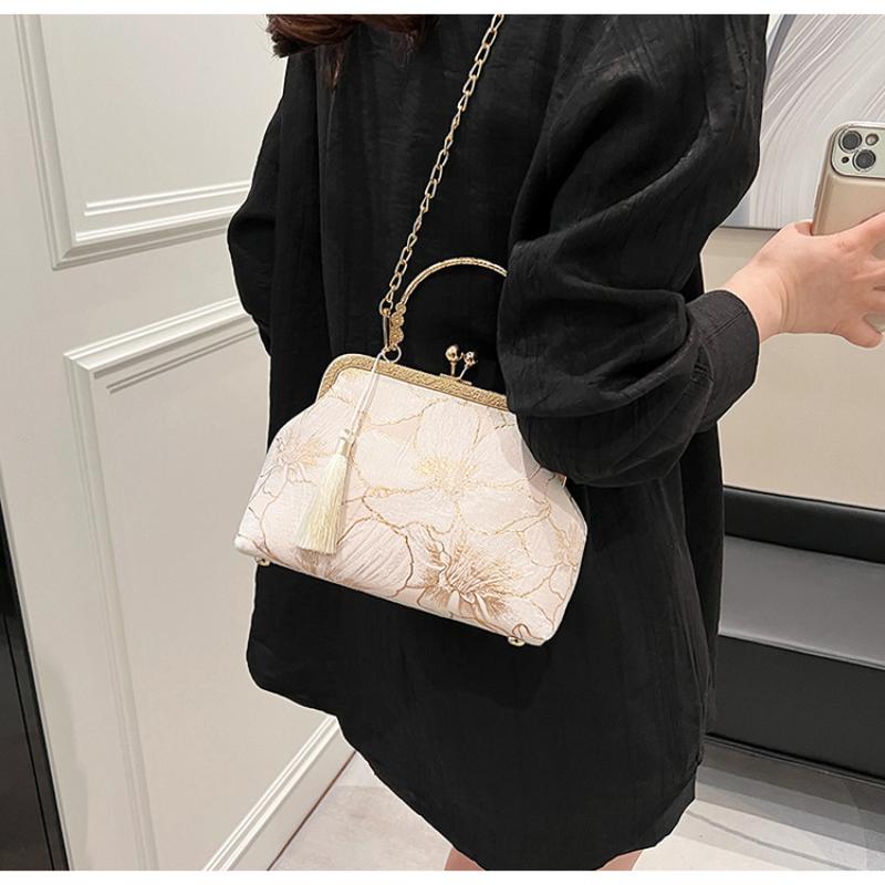 Chinese Style Embroidered Crossbody Single Shoulder Bag Elegant Handbag Shopping Wedding Party Evening Luxury Women Clutch Bags