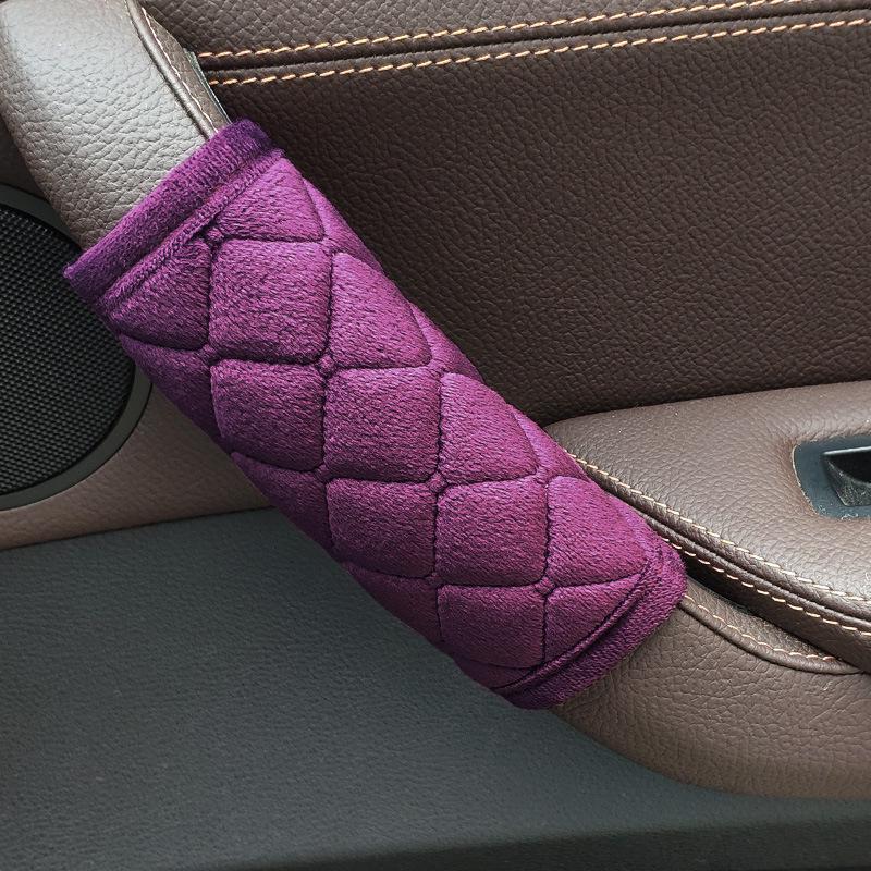 Car Door Armrest & Handle Flannel Cover - 4 Seasons Decorative Interior Protection