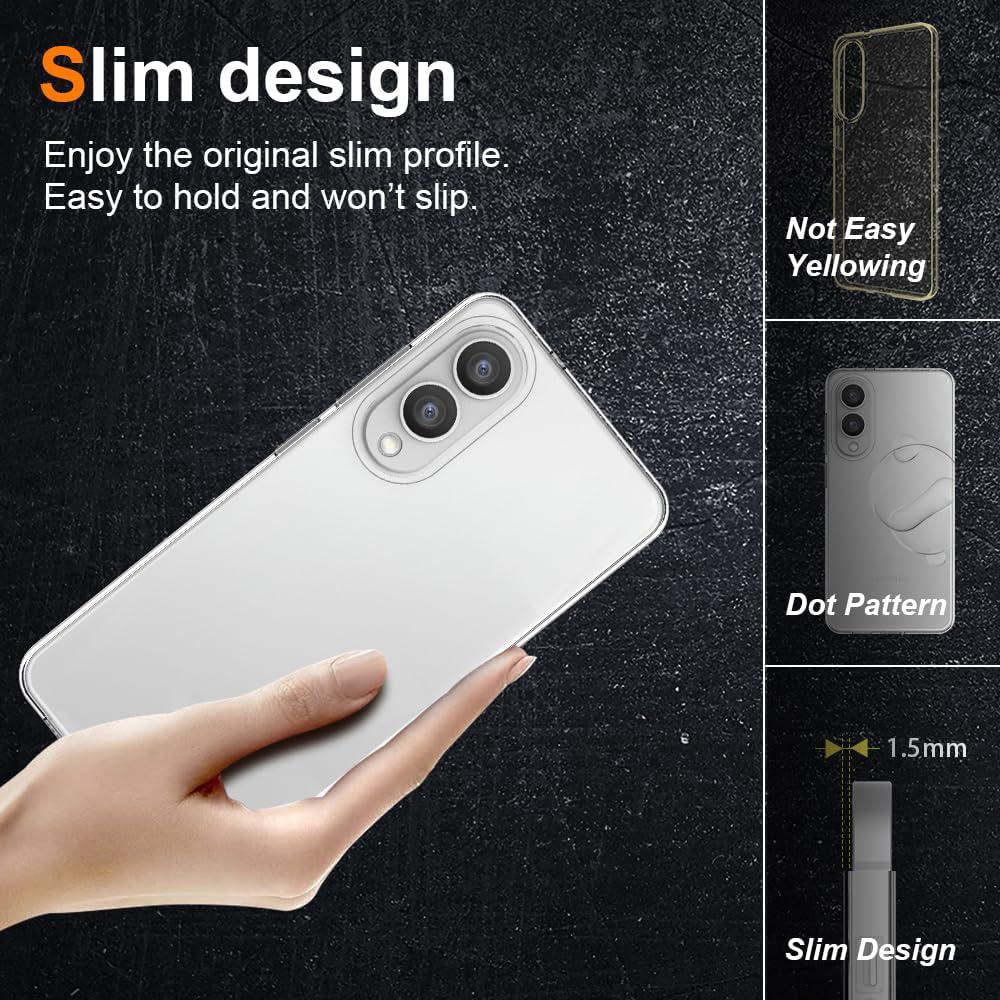 Ultra Thin Silicone Case For Samsung Galaxy S25 Edge S24 S23 S21 Fe S22 Ultra Plus Soft Back Cover Shockproof Transparent Shell