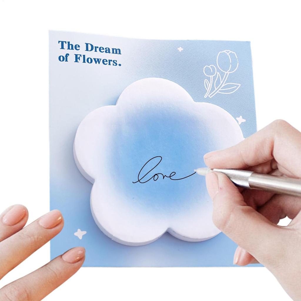 Gradient Sticky Notes Special-shape Sticky Notes with Halo Effect High Aesthetic Student Stationery Memo Pads Kawaii Stationery