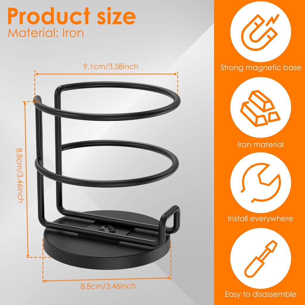 Magnetic Cup Holder 3.46 Inch Heavy Duty Metal Beverage Bottle Holder Car Water Bottle Organizer for Truck Lorry Tractor Boat