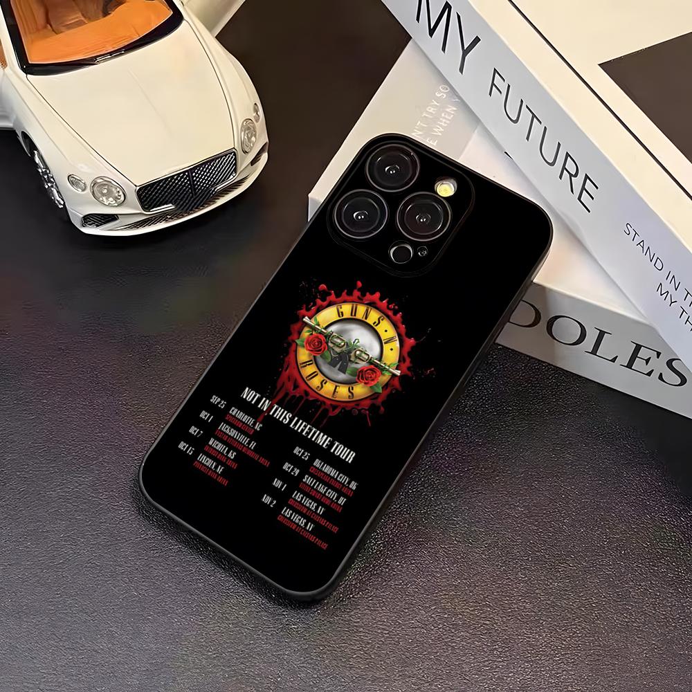 Band G-Guns N Roses Phone Case For 16 Pro Max Iphone 17 Pro Max 14 15 Plus 12 13 11 Pro Xr X Xs SE Back Cover