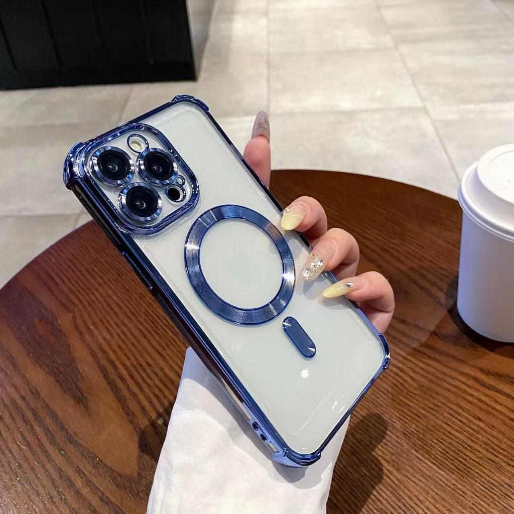 Luxury For Magsafe Magnetic Phone Case For Xiaomi Poco F8 Ultra F7 F6 F5 F4 F3 X7 Pro X6 X5 X4 X3 NFC GT Soft Plating Cover