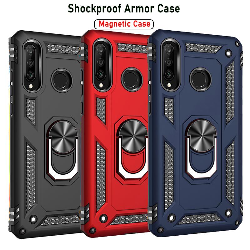 Shockproof Armor Phone Case for Huawei Honor 50 8a 9a 8s 9s 10 20 P40 P30 P20 Mate 20 30 40 Pro Lite Magnetic Car Holder Cover