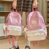 Zaino a Quadri Studente Scuola Media Superiore Borsa da Scuola Zaino da Donna in Pizzo