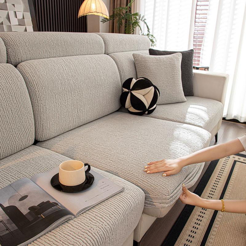 Neue Xmas Akzent Elastische Sofa Sitzpolsterbezug Rückenlehnenbezug Schutzhülle Für L-Form Chaiselongue Schutzhüllen Empfohlenes Produkt Normal size-1