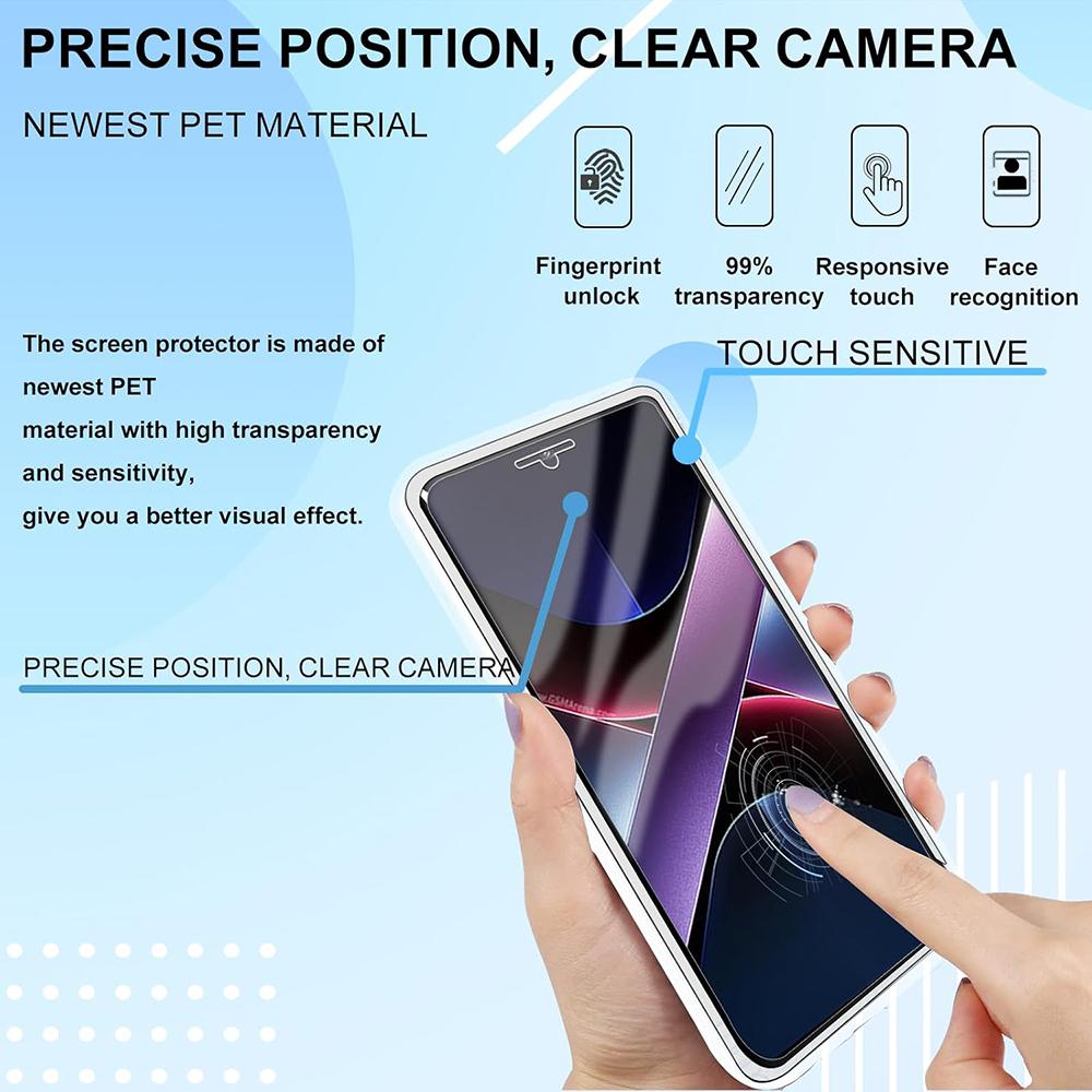 360 Grad Vollkörperschutz Hülle Vorne+Hinten Für Poco X7 Pro X6 X5 X4 X3 NFC F7 Ultra F7 Pro TPU+PC Transparent Anti-Fall Weiche Handyhülle