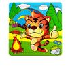 20 Piece Wooden 3D Puzzle Cartoon Animal Vehicle Jigsaw Montessori Educational Toys for Kids Baby Aged 3-6 Years