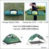 200 X 200 X 135cm 3-4 Person Dual Layer Waterproof Windbreak Portable Outdoor Equipment Camping Tent