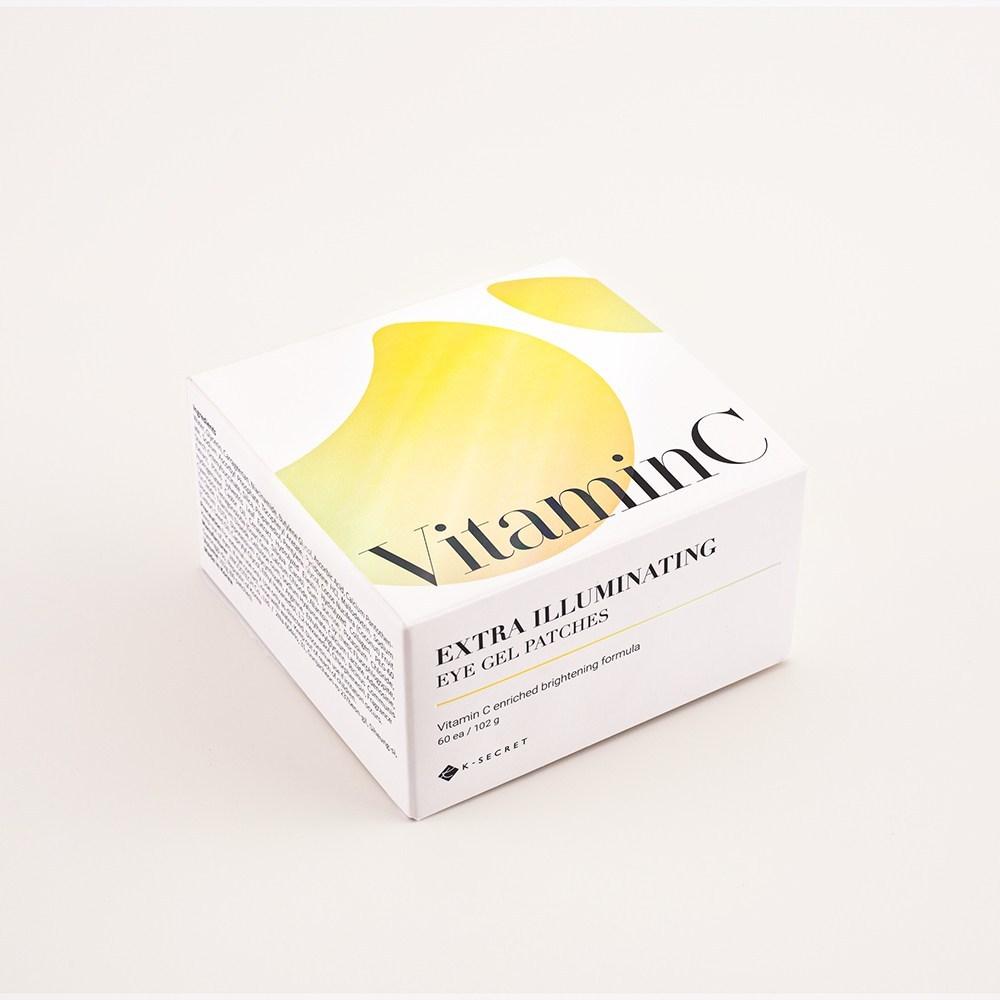 K Secret Vitamin C Augenpflaster (Melasma-Fleck) Behandlung von Altersflecken, Falten unter den Augen und zwischen den Augenbrauen, 60 Blatt, 2 Stück