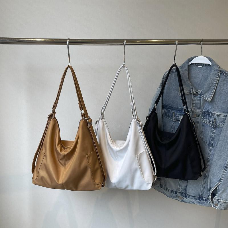 Einfarbige Tragetasche Damen-Schultertasche Große Kapazität Reise-Rucksack Umhängetasche