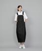 Seinteukeulu Wide Dome Overalls Skirt Wds-611 Black Denim Brs