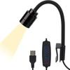 USB Aquarium LED Clip Lamp Flexible Bracket Multiple Modes Fish Tank Light for Small Aquatic Plant Tank Home Office Decor