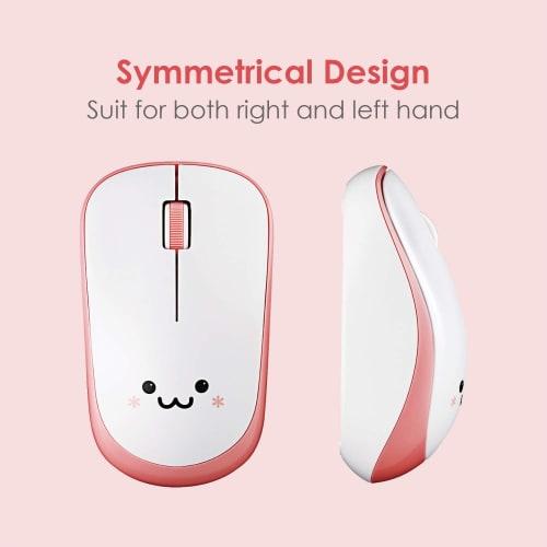 ELECOM Mouse Wireless (Receiver Included) M Size 3 Buttons Quiet IR Sensor Power Saving Pink M-IR07DRSPN