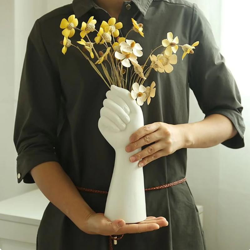 Human Body Flower Vase Delicate Vase Insertion Aesthetic Decorative Arm Body Ornament Home Decoration Resin Ceramic Vase Home
