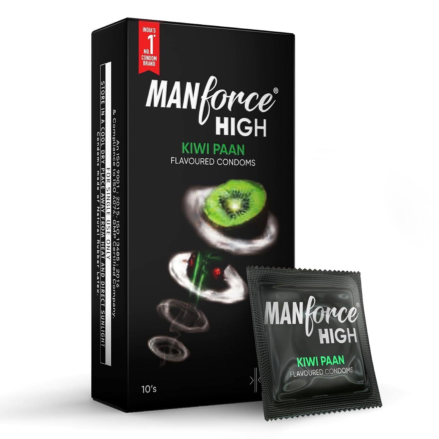 РџСЂРµР·РµСЂРІР°С‚РёРІС‹ Manforce High Kiwi Paan РґР»СЏ РјСѓР¶С‡РёРЅ СЃРѕ РІРєСѓСЃРѕРј | 10 С€С‚