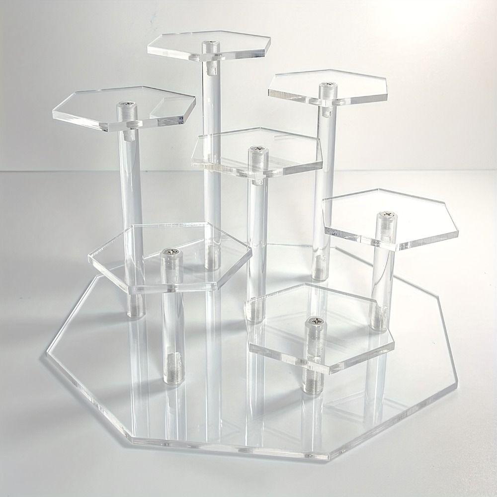 3/4/7 Position Toys Model Storage Rack Dazzling Dessert Display Stand  Office Decor