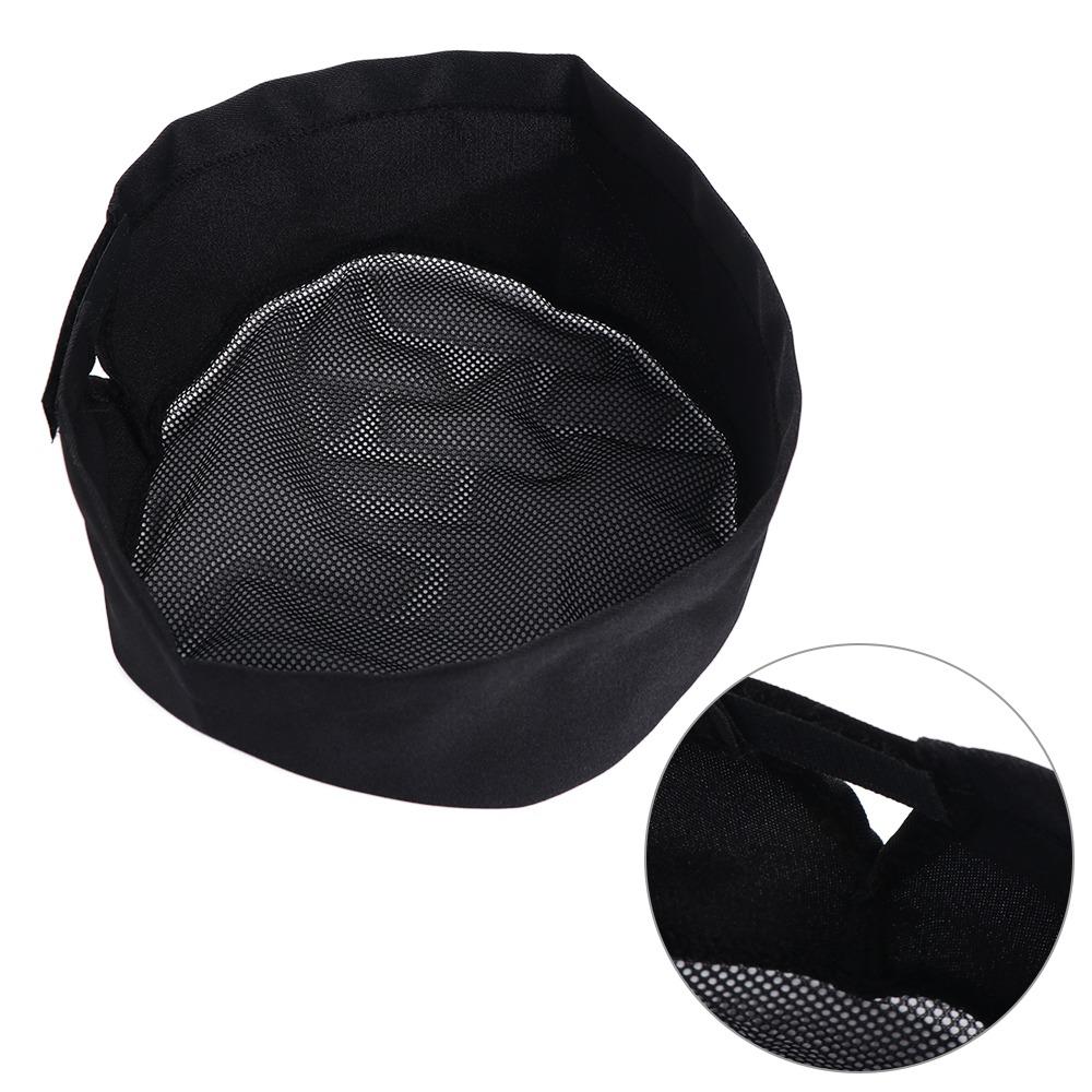 Adjutable Strap Breathable Sushi Cap Japanese-Style Chef Hat Chef Flat Top Caps  Coffee Shop