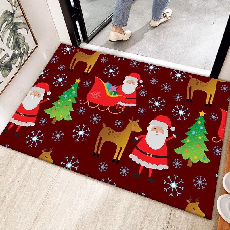 

Christmas Diatom Mud Floor Mat, Dirt-Resistant And Wear-Resistant Foot Pad At The Door Of The Shower Room, Washing Table, Water-Absorbing And Non-Slip 40 * 60cm (diatom mud)