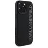Karl Lagerfeld Hc 3D Rubber Case         Elongated Glitter For iPhone 16 Pro Black