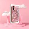 Butterfly Flower Sea Madam Pink  Glass  PhoneCase for Samsung Galaxy S26 S25 S24 S23 S22 S21 FE Ultra Plus Dropresistant Female