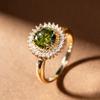 1PC Women's Fashion Personalized Ring-Alloy material inlaid with synthetic zircon, creative design-Exquisite, elegant, and beautiful jewelry-Suitable