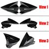 For SEAT LEON MK3 5F 2013- IBIZA MK5 2017- Car Rearview Side Mirror Cover Wing Cap Exterior Door Trim Adhesive Sticker