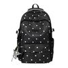 Schoolbag Schoolbag 1011 New Korean Version High Value Large Capacity Backpack Junior High School High School Travel Polka Dot Backpack
